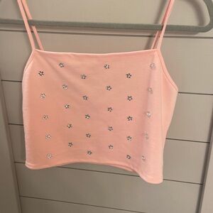 URBAN RHINESTONE CROP TOP